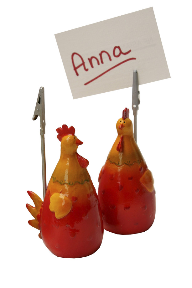 [140CM092] GALLINA RESINA CON CLIP