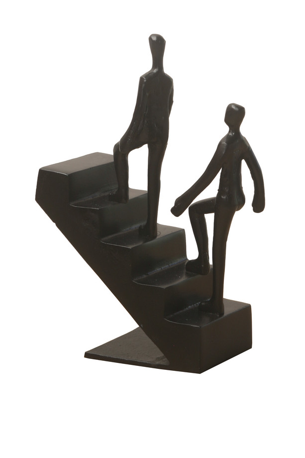 [459HO050] FIGURA ESCALERA ALUMINIO NEGRO