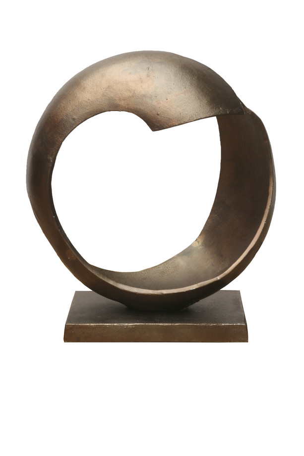[530BI060] ESCULTURA  ALUMINIO COLOR BRONCE ANTIGUO