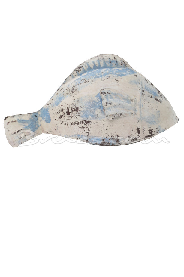 PEZ METAL BEIGE AZUL GRANDE