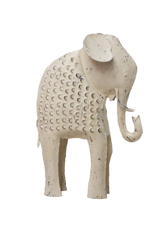 ELEFANTE GRANDE HIERRO BEIG ANTIGUO