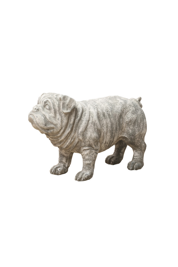 [555CF050] PERRO RESINA GRIS ANTIGUO