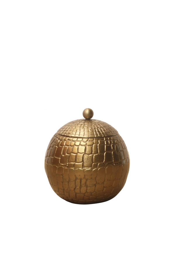 [459HO059] URNA PEQUEÑA ALUMINIO ORO VIEJO