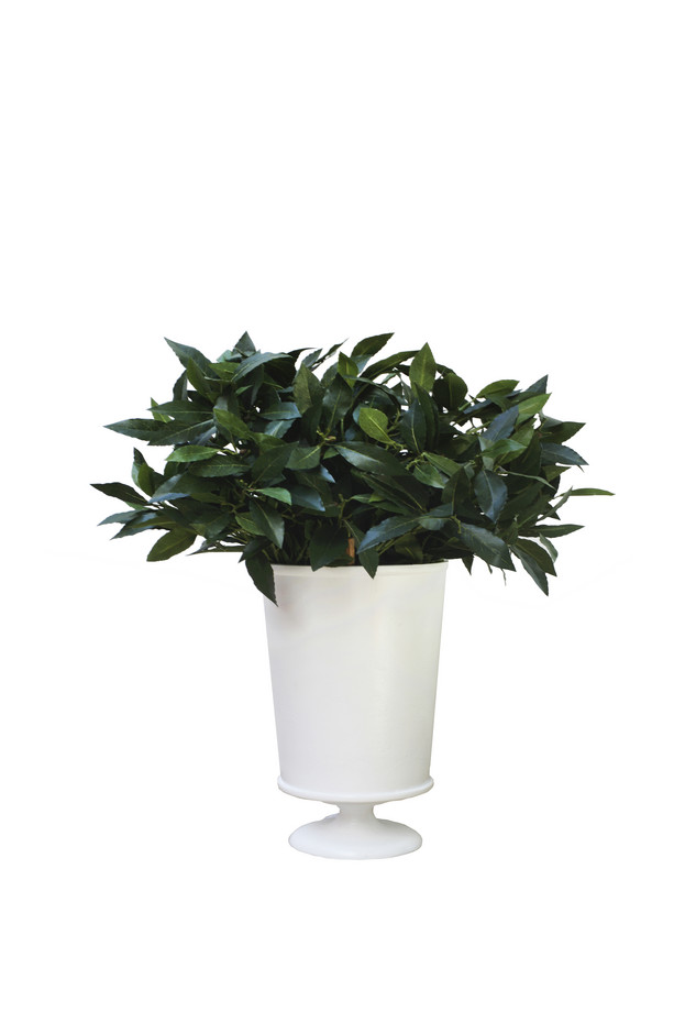 [530BI023] COPA FLORERO PQ. ALUMINIO BLANCO