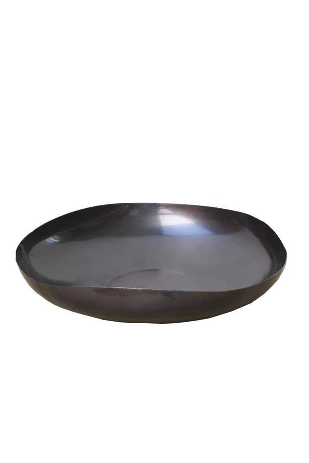 [530BI028] CUENCO OVALADO HIERRO NIQUELADO GR.