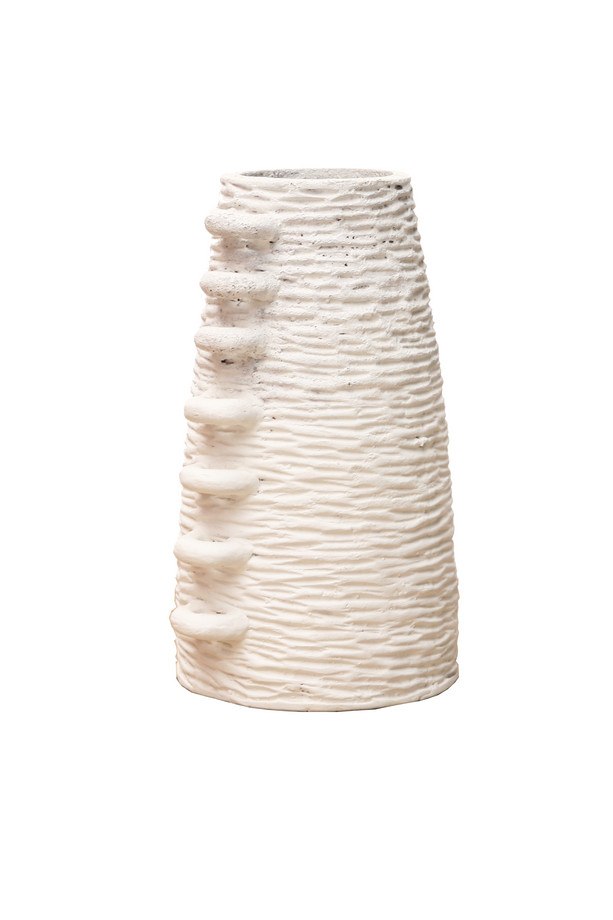 [651EL009] JARRÓN TERRACOTA BLANCO