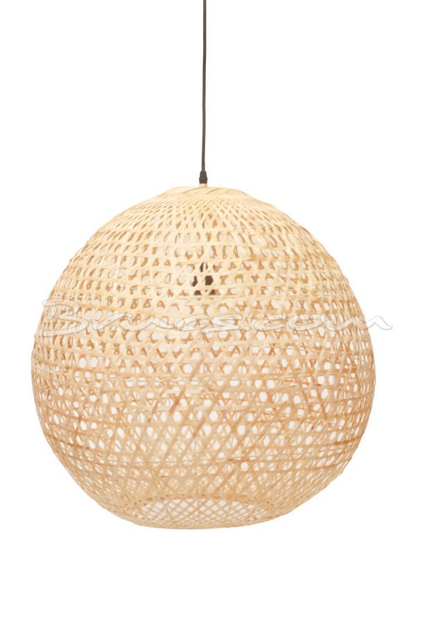 LÁMPARA TECHO GROVE L  HIERRO Y BAMBÚ NATURAL