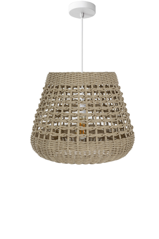 LÁMPARA DE TECHO GAMMA PQ. RATTAN SINTÉTICO