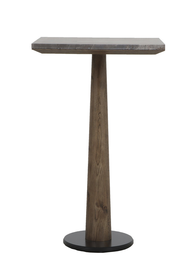 [377WB1509] MESA ALTA COMEDOR PELION  ROBLE COL.NOGAL Y TRAVER
