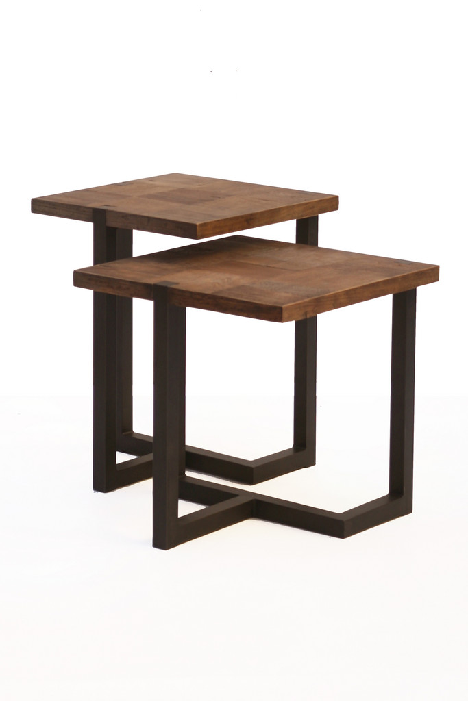 [377WB1068] MESA AUXILIAR ASTURIAS OLMO Y HIERRO