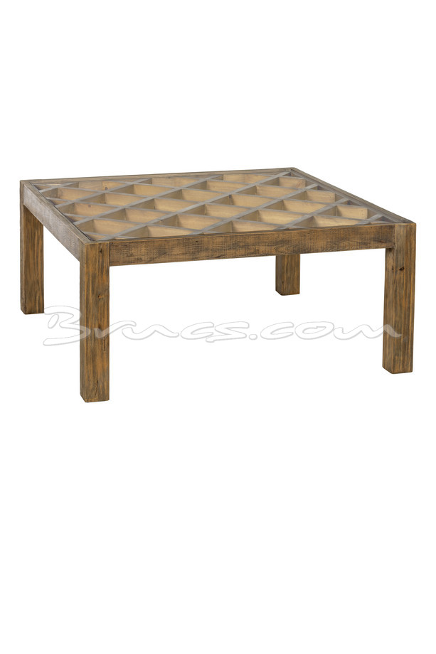 [377WB1138] MESA CENTRO EVARISTO PINO Y CRISTAL