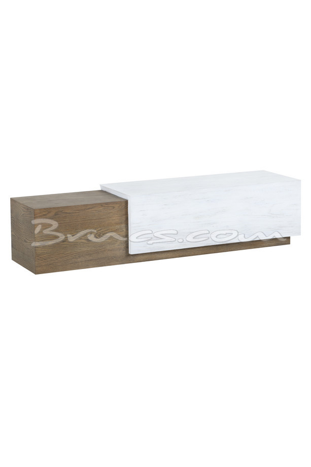 [377WB1293] MESA CENTRO TAHITÍ ROBLE