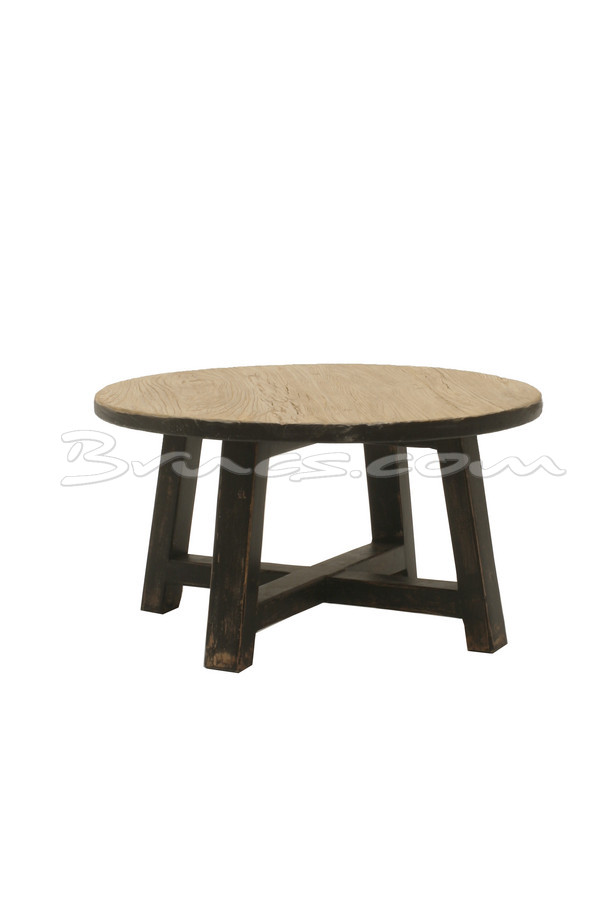[653SC013] MESA RINCÓN ARAPAHO OLMO NATURAL Y NEGRO