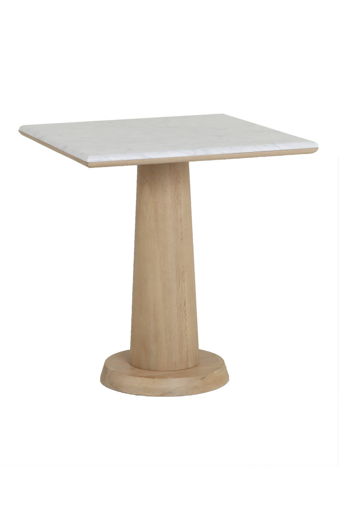 [377WB1347] MESA COMEDOR THABANA CUAD. ROBLE Y  CARRARA