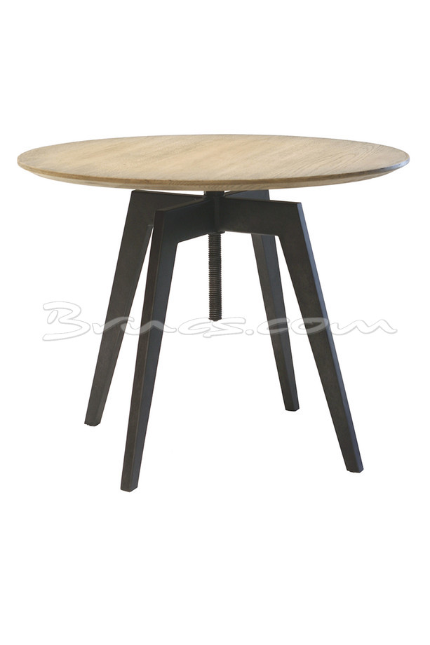 [377WB864] MESA RED. MATILPI REGULABLE ROBLE Y HIERRO