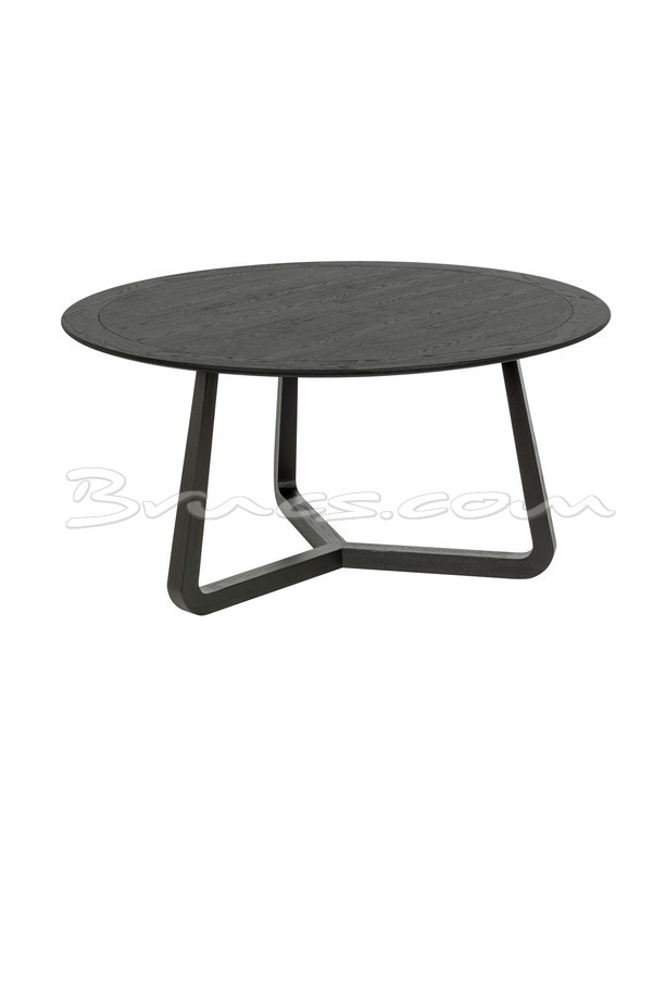[620HH101] MESA COMEDOR KATO REDONDA ROBLE NEGRO